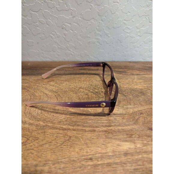 COACH, HC6082, Color 5351 Crys Plum/Crys Plum Blush Grad, glasses - Picture 3 of 9